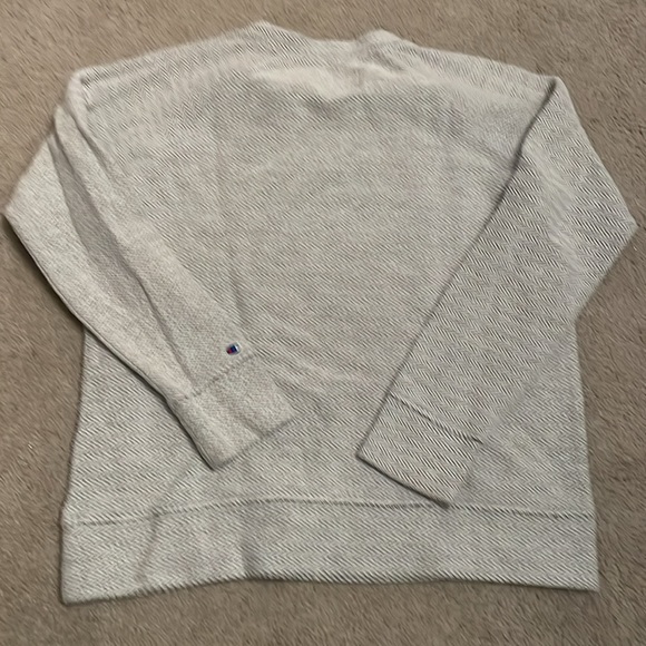 Champion light gray/black patterned crewneck sweatshirt - Picture 3 of 4